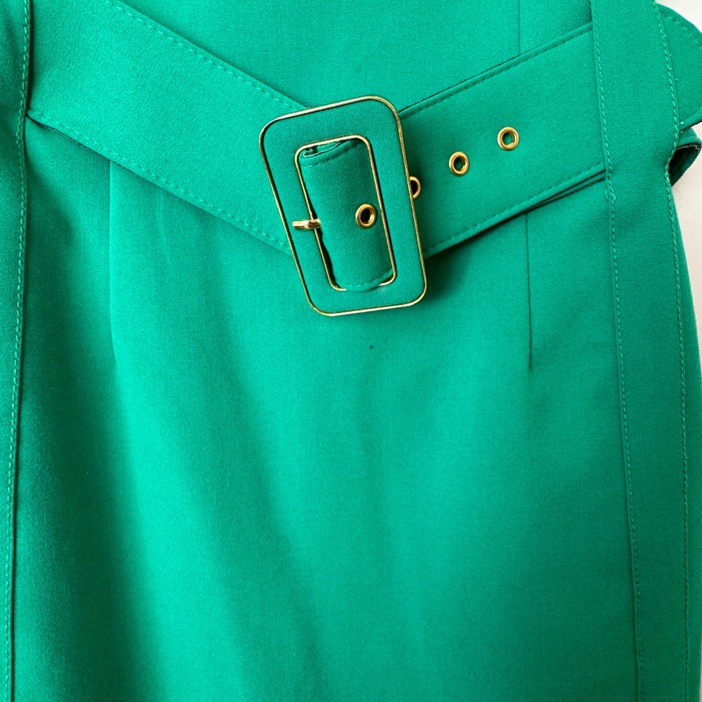 Calvin Klein Teal Belted Dress